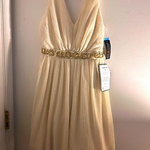 A beautiful dress designed by BCX dress color cream size 6